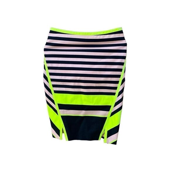 Ted Baker Candy Bar Striped Pencil Skirt Size 0 - Picture 2 of 14